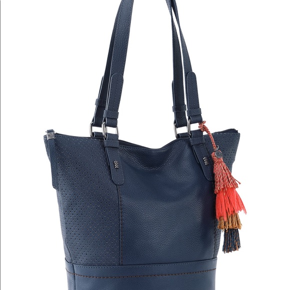 The Sak Handbags - The Sak Silverwood Leather Shopper.Missing Tassel